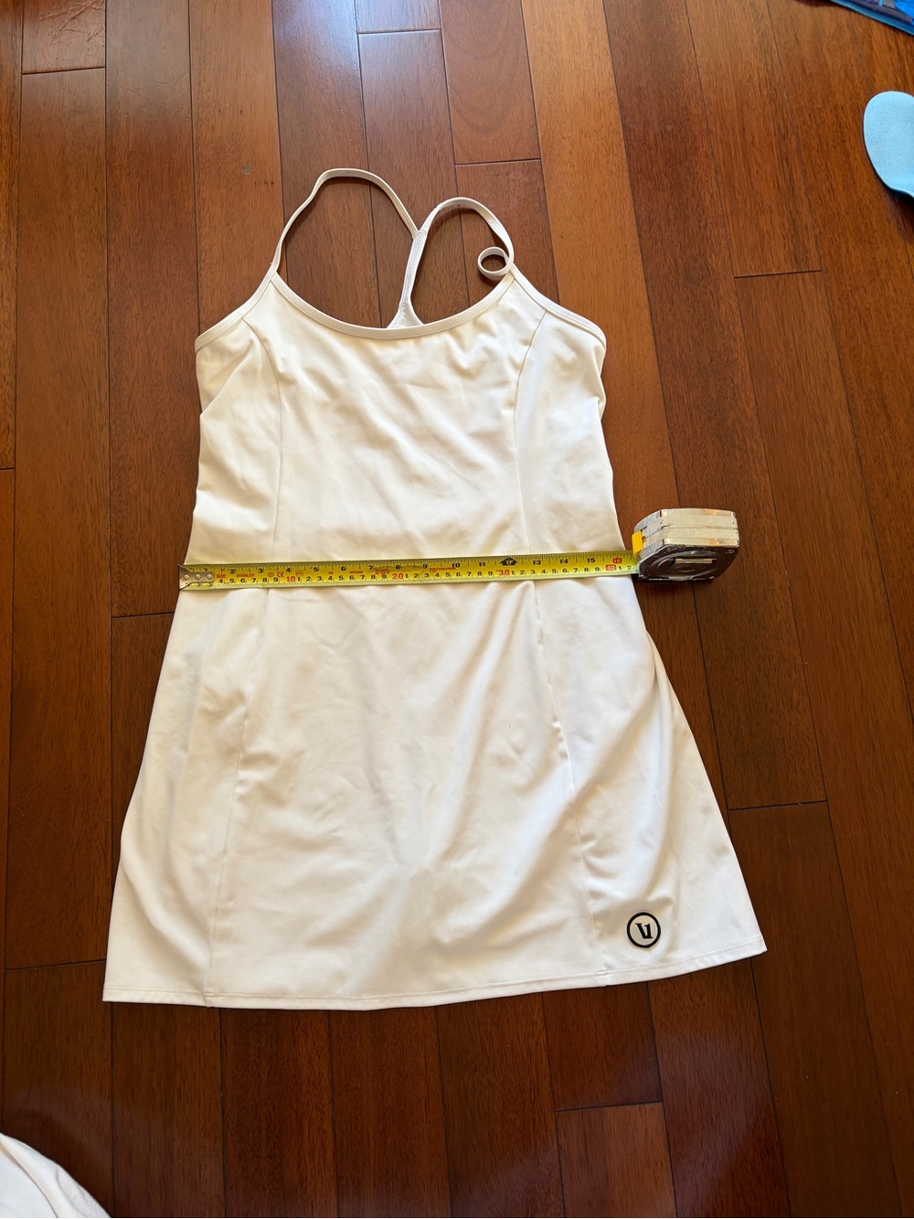Vuori Cream Mini Dress with Racerback